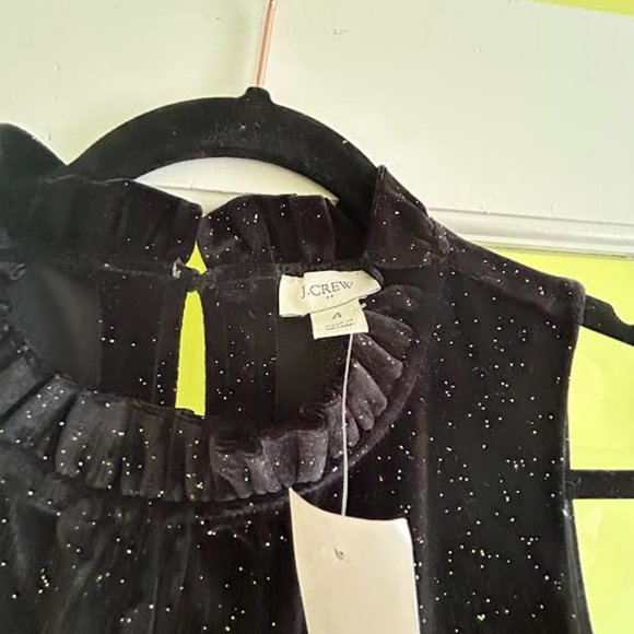 J. Crew Factory Shimmer Velvet Sleeveless Dress NWT - Picture 3 of 3